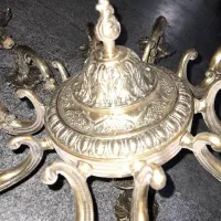 لوستر برنزی ۱۰ و ۸ شاخه و ۵ عدد دیوارکوب|لوستر و چراغ آویز|تهران, جنت‌آباد جنوبی|دیوار