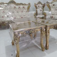 مبل کلاسیک سلطنتی ۹نفره با میزو عسلی درجه ۱