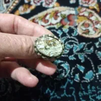 انگشتر  قدیمی یکدانه روش ۲۵تاسنگ الماس کار شده
