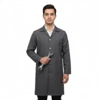 روپوش بلند کارگاهی طوسی مناسب مدارس و کارگاه