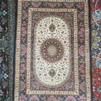 فرش زرع و نیم تمام ابریشم