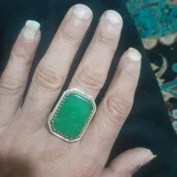 انگشتر عقیق سبز