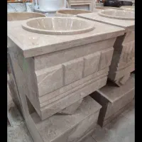 روشویی سنگی با آینه|لوازم سرویس بهداشتی|خرمآباد, |دیوار