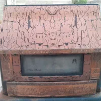 بخاری گازی بزرگ شومینه ای و مشعل گاز