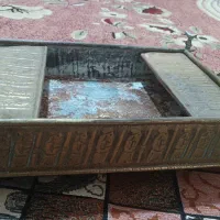 منقل و سینی مسی قدیمی و سنگین|کلکسیون اشیاء عتیقه|کرمانشاه, |دیوار