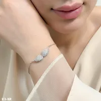 دستبند نقره جواهری بال فرشته کد 0786-64