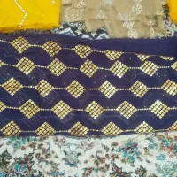 پارچه حریر سنگ دوز شده|لباس|کارون, |دیوار