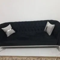 باسلام یک دست مبل چستر دسته چوبی طرح روز دو رنگه|مبلمان خانگی و میز عسلی|بندر امام خمینی, |دیوار