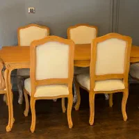 ناهار خوری۶ نفره فرانسوی|میز و صندلی غذاخوری|شیراز, کلاهدوز|دیوار