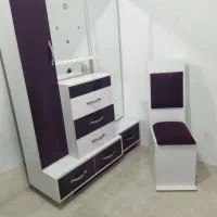 تخت دو نفره همراه کمدو آینه|تخت و سرویس خواب|تهران, هروی|دیوار