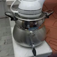 سماور استیل با قوری جینی