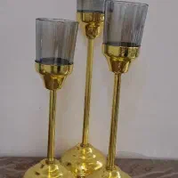 شمعدونی ۳ تایی جنس خوب و سالم|صنایع دستی و سایر لوازم تزئینی|مشکیندشت, |دیوار