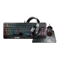 موس، کیبورد هدست و موس پد باندل msi adventure 202