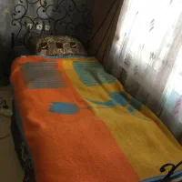 تخت یکنفره به همراه کفی چوبی و میز آرایش|تخت و سرویس خواب|کرج, فاز ۱ مهرشهر|دیوار