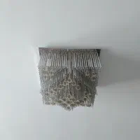 لوستر استیل ال ای دی کنترل دار|لوستر و چراغ آویز|زنجان, |دیوار