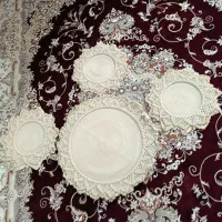 رومیزی مکرومه بافی