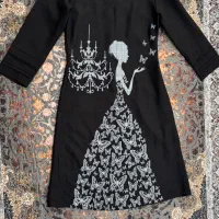 مانتو دخترانه مشکی