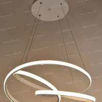لوستر مدرن led/smd طرح کلیپسی کنترل دار|لوستر و چراغ آویز|تبریز, |دیوار