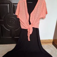 ست دو تیکه سارافن و شومیز گره ای