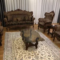 مبلمان ۹ نفره و ناهارخوری ۸ نفره تمام چوب|مبلمان خانگی و میز عسلی|تهران, صادقیه|دیوار