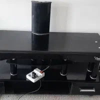 میز تلویزیون شیشه ای مشکی