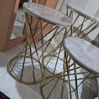 سه عدد میز عسلی طلایی|مبلمان خانگی و میز عسلی|سبزوار, عظیمیان|دیوار