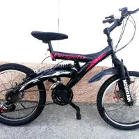 دوچرخه سایز ۲۰.دنده ای. کمکدار. سالم وتمیز