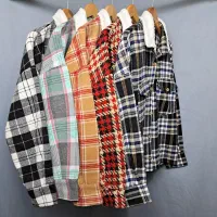 پیراهن و کراپ چهارخونه پشمی عمده|لباس|رشت, سلیمانداراب|دیوار