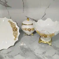 ظروف پذیرایی لب طلایی