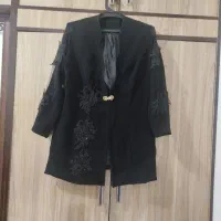 کت تیکه دوزی با جنس کرپ