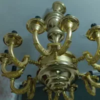 لوستر برنجی آبکار طلا