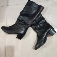 بوت تمام چرم داخل خز خارجی