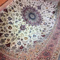 فرش ۶ متری تبریز ۵۰ رج گل ابریشم