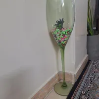 جام شیشه‌ای دکوری مناسب گل و تنگ ماهی