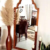 قاب آینه چوبی از تولید به مصرف|کتابخانه، شلف، قفسه‌های دیواری|مشکین‌دشت, |دیوار