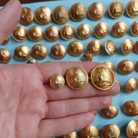 دگمه های آنتیک شیر خورشید پهلوی و خوشه