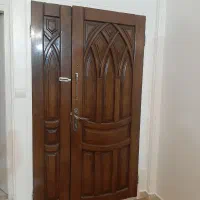 درب چوبی دو لنگه