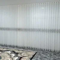 پرده پارچهای طرحدار سفید با اقساط ویژه|پرده، رانر، رومیزی|اهواز, کوی بشارت|دیوار