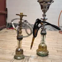 فروش دو عدد قلیان عربی خلیل مامون اصل و برنجی