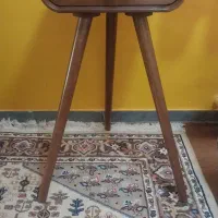 میز تلفن چوبی