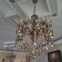 لوستر شش شاخ برنز