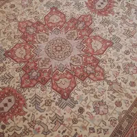 قلیچه دستبافت تبریز طرح هریس ۳ متری ابریشم دار