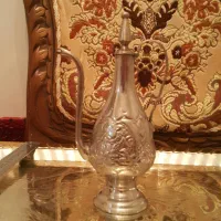 گلاب پاش عتیقه قلم کاری مس خالص