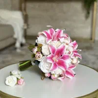 دسته گل عروس گل مصنوعی بهاره