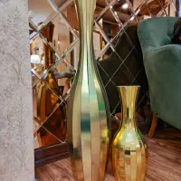 گلدان طلایی دکوراتیو
