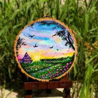 سفارش نقاشی (دیوارکوب چوبی)