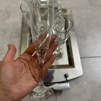 تعدادی ظروف بلور و کریستال پذیرایی|ظروف سرو و پذیرایی|اصفهان, مرداویج|دیوار