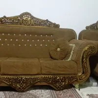 مبل راحتی تاج دار|مبلمان خانگی و میز عسلی|آستانه اشرفیه, |دیوار