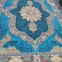 فرش  12 متری نقش فیروزه ای