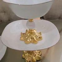 ست ارکوپال لب طلایی ۵ تیکه مناسب جهیزیه|ظروف سرو و پذیرایی|تبریز, |دیوار